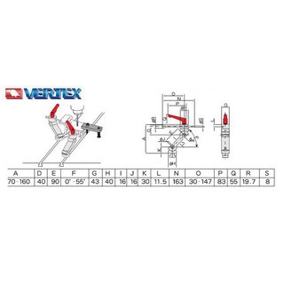 Vertex 3-D dimensionaler Werkstckanschlag VWS-123 [VWS-123] 