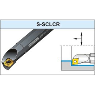 Glanze Klemmdrehhalter Bohrstange 16mm SCLCR-09 CCMT09T2 (720943