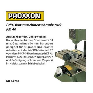 PROXXON Maschinenschraubstock 24260  PM40 fr KT70  MF70  24260