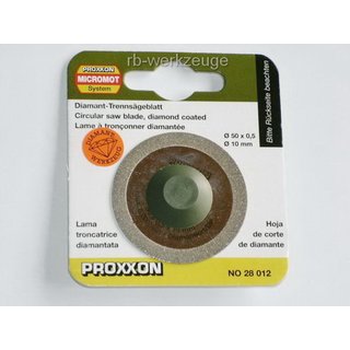 PROXXON Diamantiertes Trennblatt.  50 mm 10 mm-Bohrung (28012)